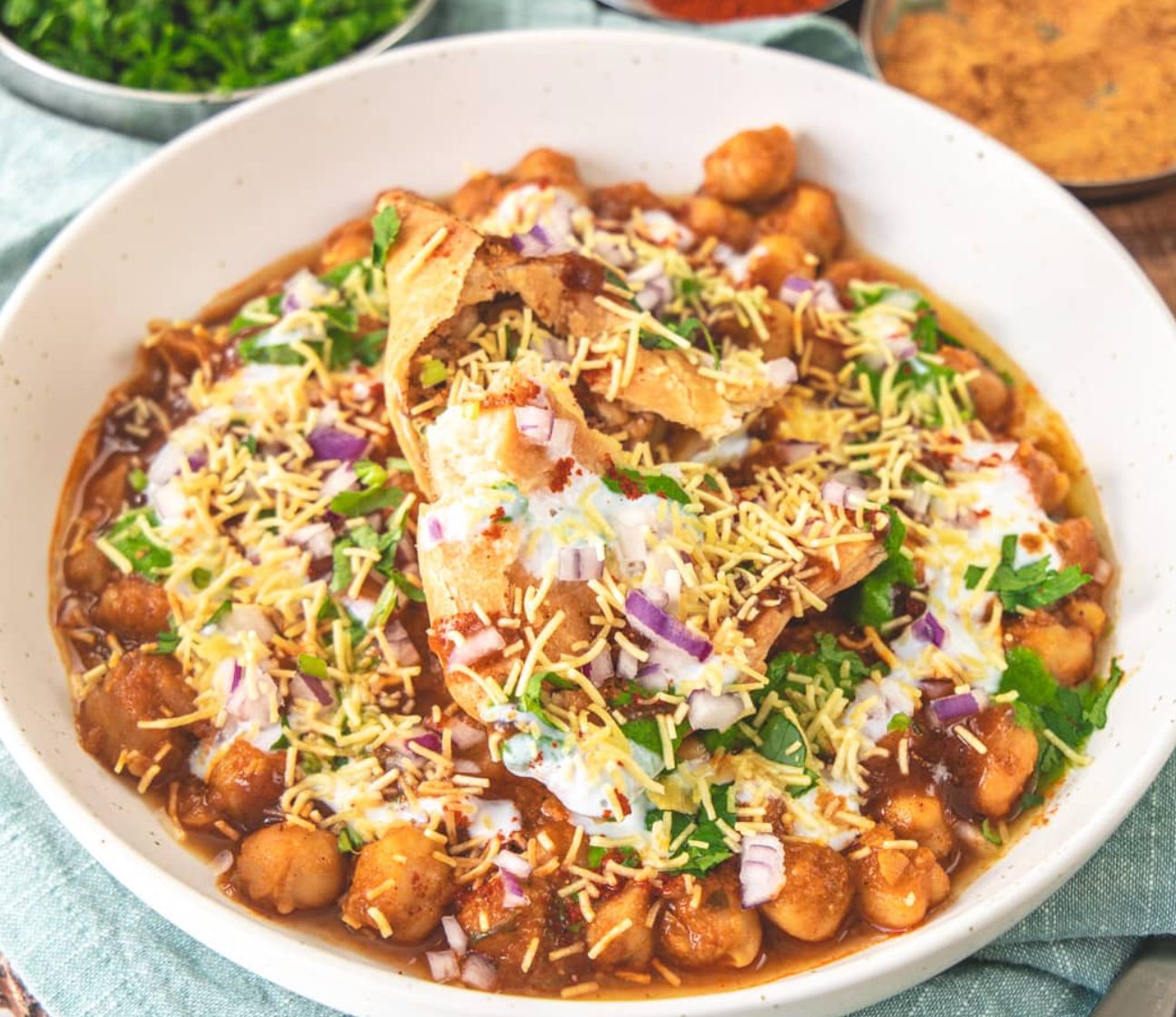 Samosa Chaat.
