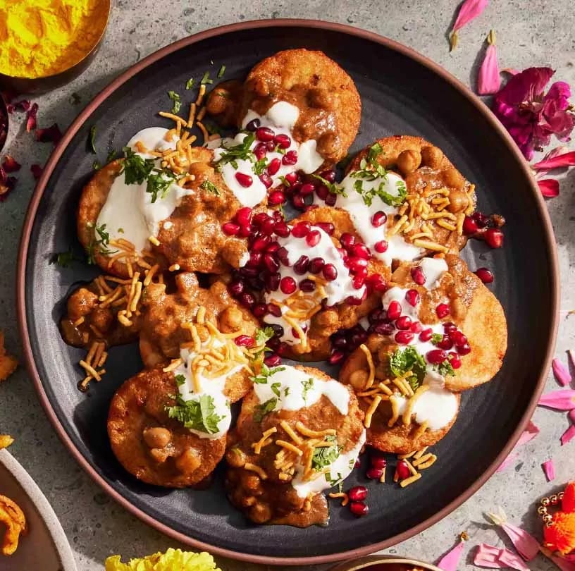 Aloo Tikki Chaat.