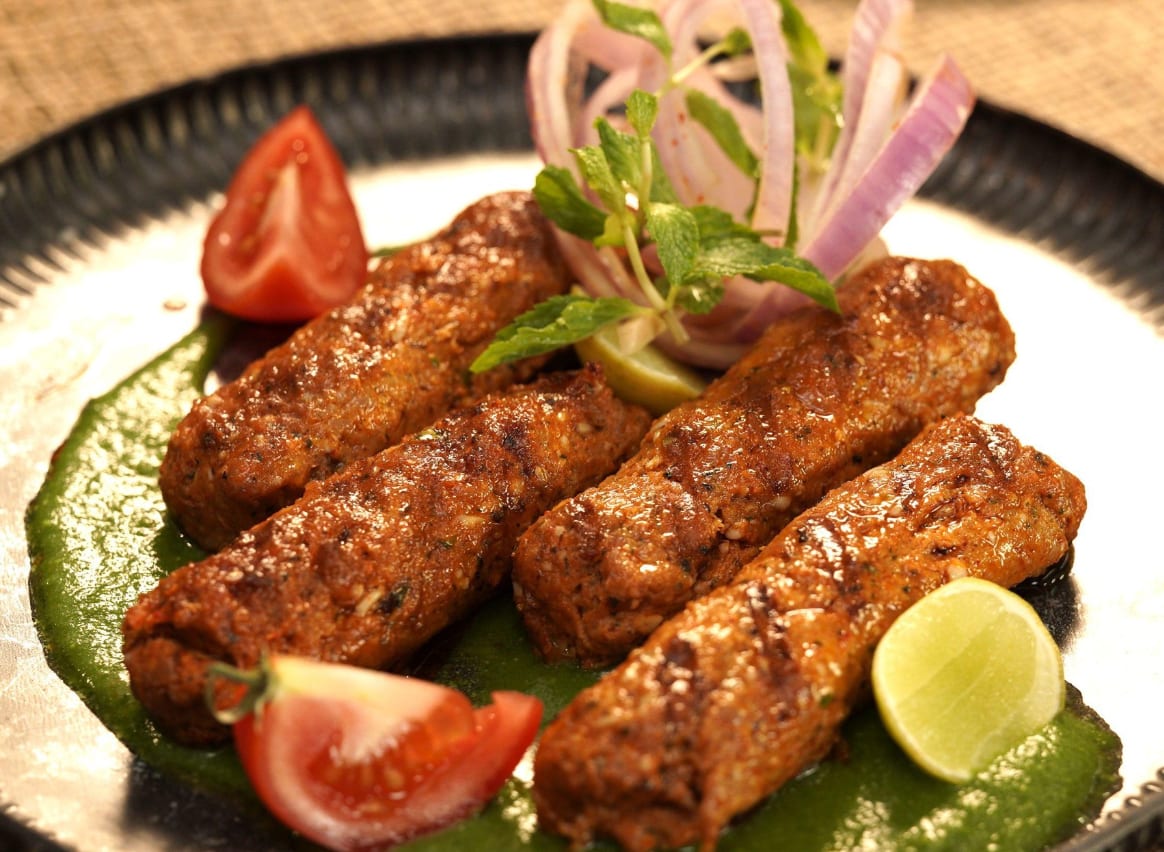 Lamb Seekh Kabab.